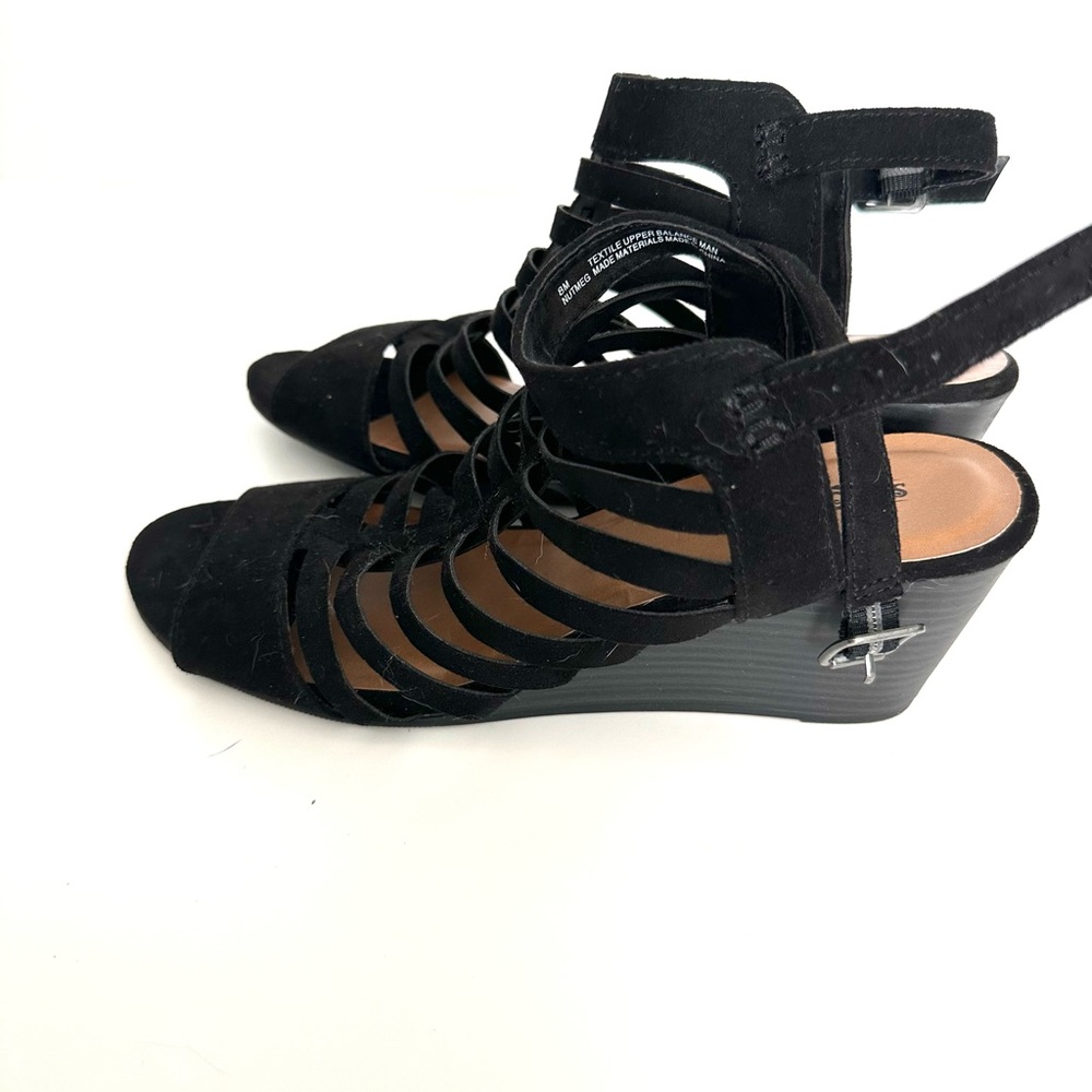 Seychilles black wedge heel